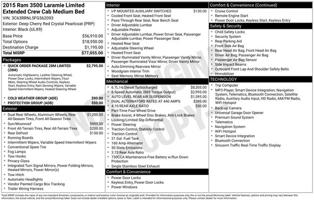 ram ram 3500 pickup 2015 3C63RRNL5FG562093 image ram ram 3500 pickup 2015 3C63RRNL5FG562093 image